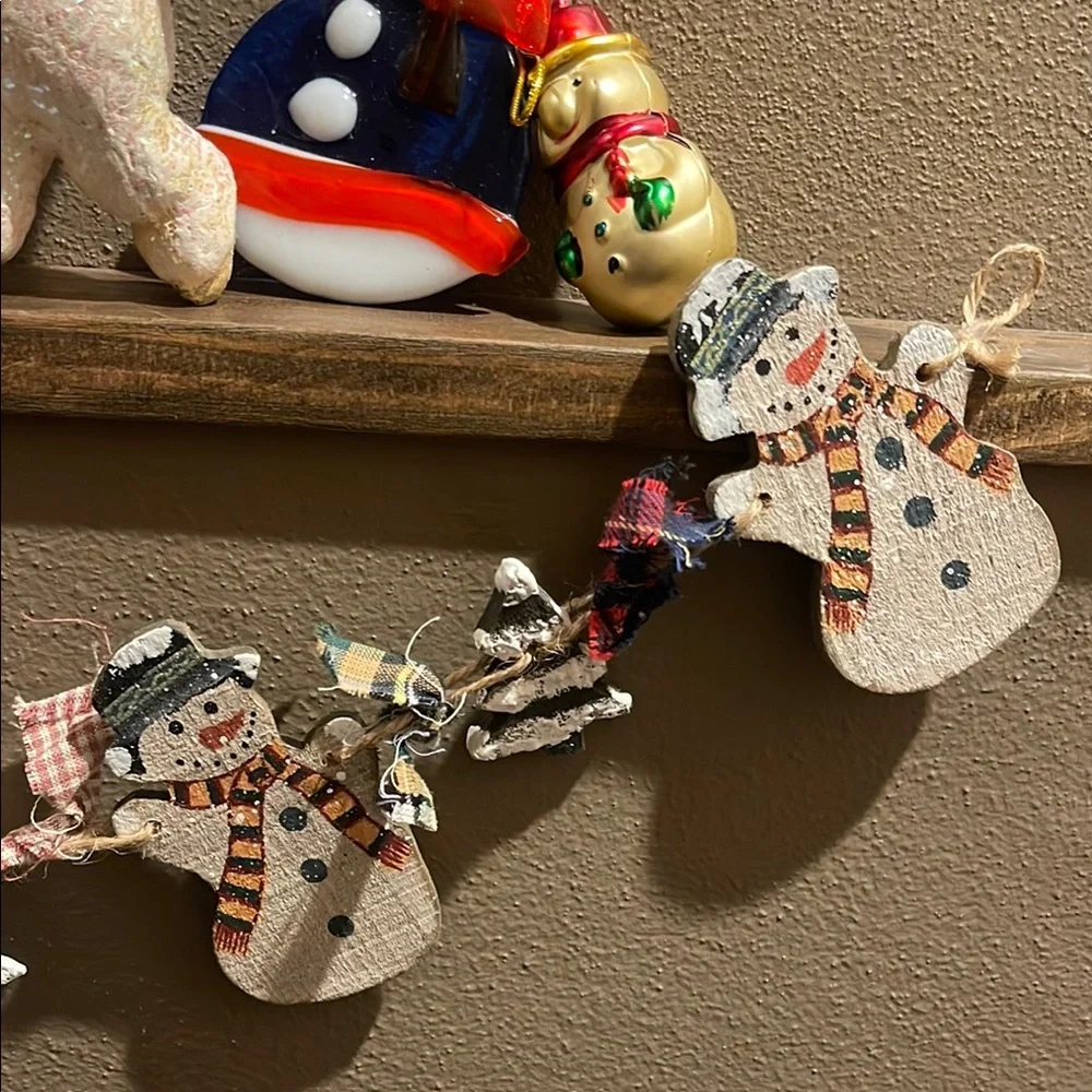 Vintage Festive Snowman Holiday Decor Lot
